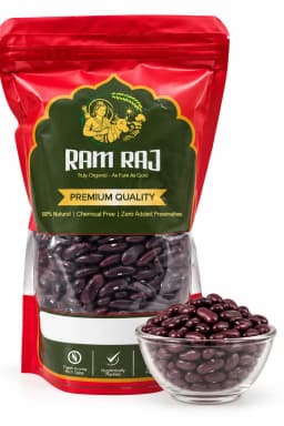 Ramraj Organic Kidney Beans (Rajma) — pouch with ingredient
