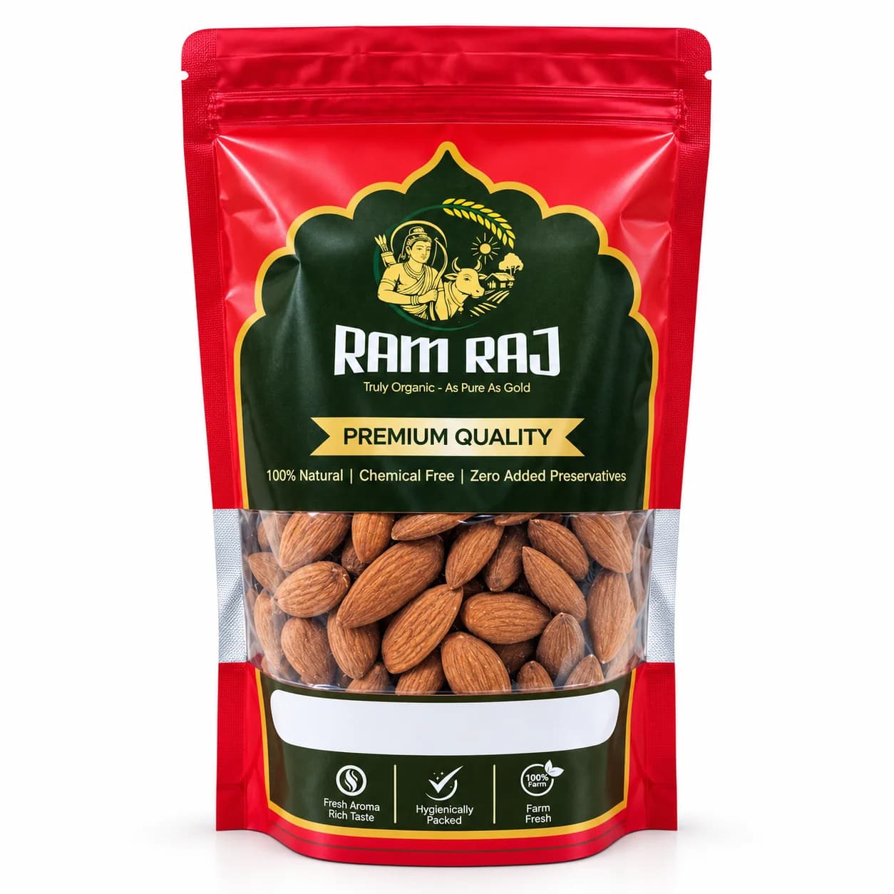 Ramraj Organic Almonds (Badam) — pouch