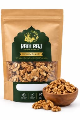 Ramraj Organic Walnut Kernels — pouch with ingredient